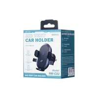 Automašīnas tālruņa turētājs Remax RM-C02 (ventilācijas atveres), melns
