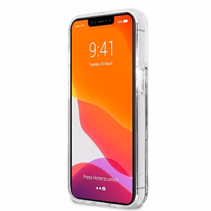 Karl Lagerfeld šķidrs spīdums Karl&Choupette apvalks iPhone 13 Pro / 13 6.1" - sudraba