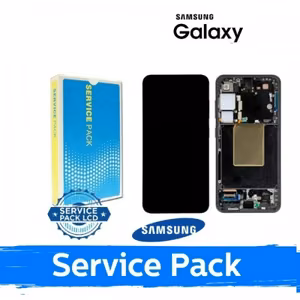 LCD ekrāns paredzēts Samsung S921 S24 ar rāmi / Sapphire Blue / (Service Pack)