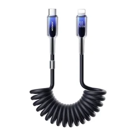 USB-C - Lightning kabelis Joyroom S-A43 30W 1.5m melns