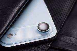 Camera glass to iPhone 17 Forcell Premium light blue