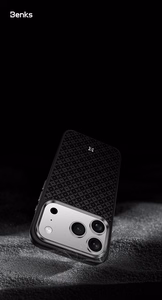 Чехол Benks Magnetic Armor Pro Grid Kevlar металлическая рамка 600D (Y070) для iPhone 17 Pro Max чёрный