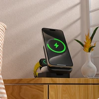 Dudao A11 Max 15W 3 vienā indukcijas uzlādes stacija, saderīga ar MagSafe - pelēka