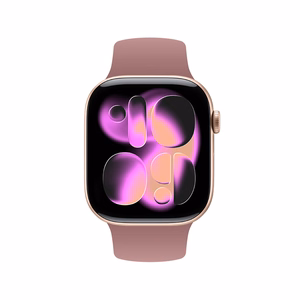 Crong Liquid Apple Watch siksniņa, 38/40/41/42 mm, putekļaini rozā