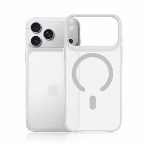 3mk Smoke MagCase futrālis iPhone 17 Pro Max - Balts, caurspīdīgs