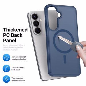 Futrālis Dux Ducis Yind MagSafe Samsung S942 S26 tumši zils