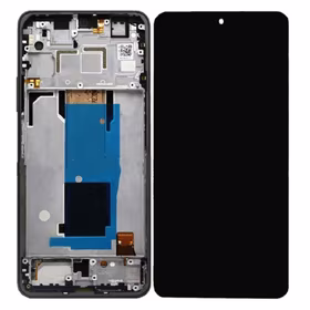 LCD Displejs Saderīgs ar Xiaomi Redmi Note 11 Pro+ 5G (11 Pro Plus 5G) ar Frame / Mysterious Melns / HQ