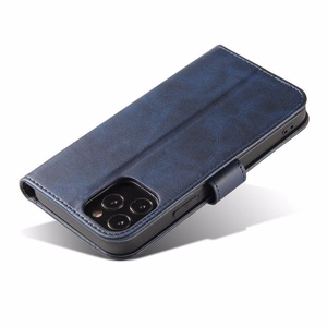 Magnet Case elegants viedtālruņa apvalks ar vāciņu un statīva funkciju Samsung Galaxy A73 zils