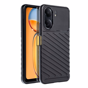 THUNDER viedtālruņa apvalks XIAOMI Redmi 13C / POCO C65 melns