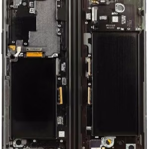 Oriģinālais Samsung F926 / Galaxy Z Fold3 5G iekšējais LCD ekrāna un skārienpaneļa modulis, melns Phantom Black (lietots, B kategorija)