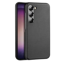 Dux Ducis Grit viedtālruņa apvalks Samsung Galaxy S23+ elegants apvalks no mākslīgās ādas melna