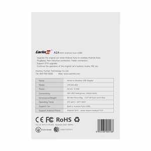 Carlinkit CPC200-A2A Android Auto bezvadu adapteris