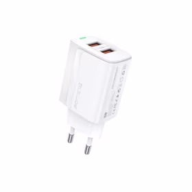 Lādētājs Foneng EU63 2.4A 2xUSB-A balts