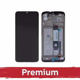 LCD Displejs Saderīgs ar Xiaomi Redmi 9T / Poco M3 Melns ar Frame OEM