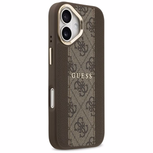 Guess viedtālruņa apvalks iPhone 17 HC MAGSAFE PU W/ 4G PU STRIPE brūns