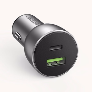 Ugreen auto lādētājs USB / USB Type C Quick Charge 3.0 Power Delivery 36W 3A pelēks (CD213 60980)