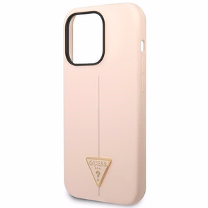 Guess GUHCP14LSLTGP iPhone 14 Pro 6.1 "rozā/rozā cietais apvalks Silikona Triangle