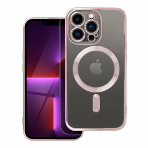 Чехол для iPhone 13 PRO Electro Mag Cover совместимый с MagSafe розовое золото