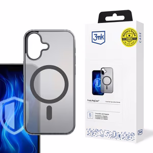3mk Frosty MagCase viedtālruņa apvalks priekš iPhone 16 - melns