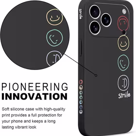 Pnakqil Iphone 17 maciņš Smiles melns