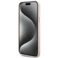 Karl Lagerfeld silikona Choupette Metal Pin viedtālruņa apvalks iPhone 15 Plus / 14 Plus - rozā