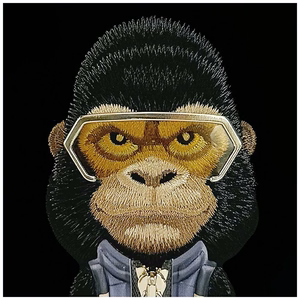 Nimmy Cool&Cute 2.0 Gorilla viedtālruņa apvalks iPhone 17 Pro Max - melns