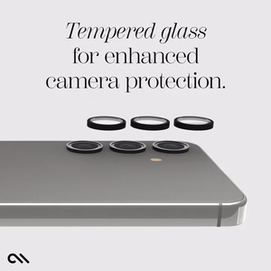 Case-Mate Aluminum Ring Lens Protector kameras lēcu aizsargstikls ierīcei Samsung Galaxy S24+, melns