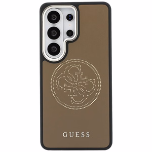 Guess maciņš Perforated Logo MagSafe priekš Samsung Galaxy S26 Ultra brūns