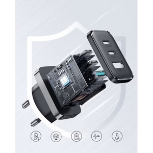 Lādētājs Joyroom JR-TCF10 melns 32W (2xPD / 1xQC3.0)
