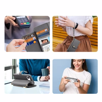 Dux Ducis Lawa iPhone 16e ādas apvalks ar noņemamu magnētisko maku - pelēks