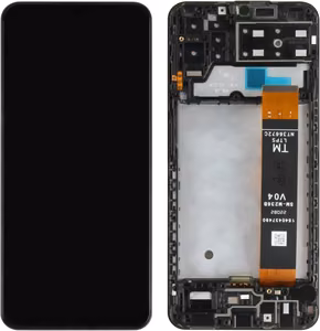 LCD ekrāns Samsung A137 A13 2022 ar skārienekrānu ar rāmi melns ORG