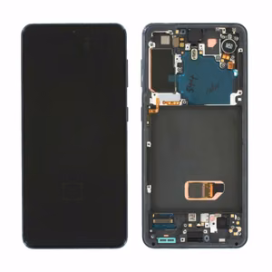 ЖК-дисплей Samsung G991 S21 5G с сенсорным экраном и рамкой Phantom Grey оригинал (сервисный комплект в сборе)