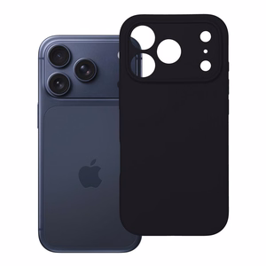 Viedtālruņa apvalks no silikona 2mm IPHONE 17 Pro melns