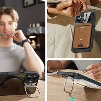 ESR Classic Hybrid Kickstand Halolock Magnētiskais iPhone 16 Plus + Rūdītā Stikla Aizsargstikls - Melns