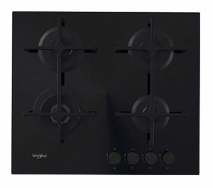 Whirlpool AKT 627/NB1 iebūvējama gāzes plīts virsma, melna, 59 cm, 4 zonas