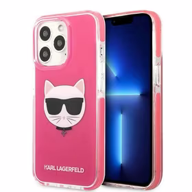 KARL LAGERFELD KLHCP13XTPECPI IPHONE 13 PRO MAX 6.7 "MACIŅŠ FUCHSIA/FUSCHIA CHOUPETTE HEAD