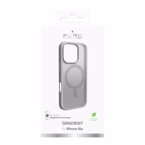 Puro Gradient MagSafe Silikona Viedtālruņa Apvalks iPhone 16 Pro Max - Sudraba