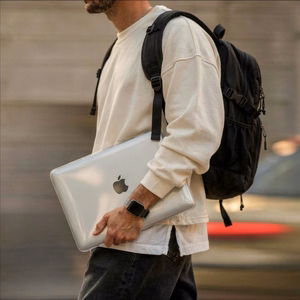 Tech-Protect Softshell maciņš MacBook Neo 13" 2026, caurspīdīgs