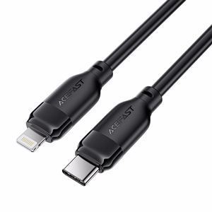 USB kabelis Acefast C16-01 USB-C uz Lightning 1.2m melns