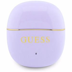 Bezvadu TWS austiņas Guess Glossy Gold Line Classic, violetas