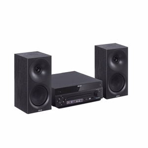 AKAI AM-301B – mikro Hi-Fi sistēma, 40 W (2 × 20 W), CD/MP3, Bluetooth, USB, FM, AUX, melna