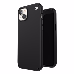 Speck Presidio2 Pro MagSafe vāciņš ierīcei iPhone 15 Plus / 14 Plus, ar Microban pretmikrobu aizsardzību, “Black / Black / White” krāsu kombinācija