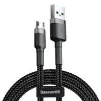 Baseus kabelis Cafule USB - micro USB 3,0m 2A pelēks-melns