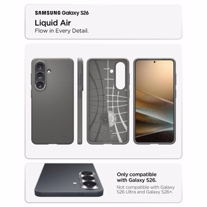 Spigen Liquid Air maciņš priekš Samsung Galaxy S26 - pelēks