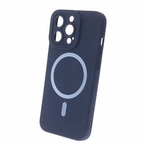 Silikona Mag futrālis iPhone 15 Plus 6,7" tumši zils
