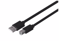 Unitek Y-C420GBK USB kabelis USB 2.0 3 m USB A USB B melns