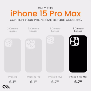 Case-Mate Ultra Tough+ D3O MagSafe vāciņš ierīcei iPhone 15 Pro Max, caurspīdīgs