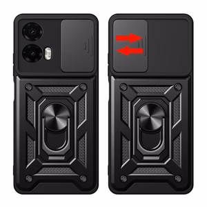 Tech-Protect CamShield Pro viedtālruņa apvalks Motorola Moto G35 5G - melns