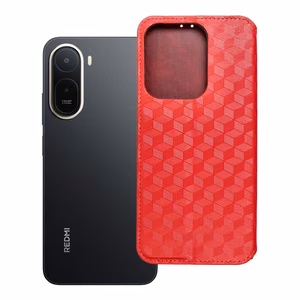 Atlokāmais maciņš Xiaomi Redmi A7 PRO Cubic Book, sarkans
