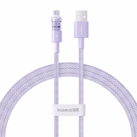 Baseus Gem USB to IP 2.4A fast charging cable 1 m violets
